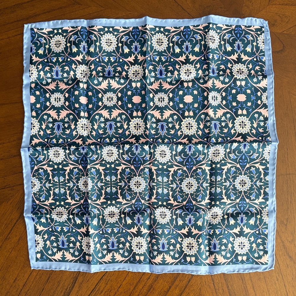 Patterned Silk Scarf